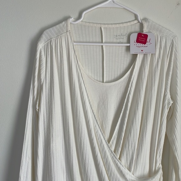 Isabel Maternity cream top - Picture 2 of 6